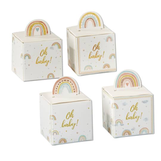 Kate Aspen Boho Rainbow Baby Favor Box Set, 24ct.